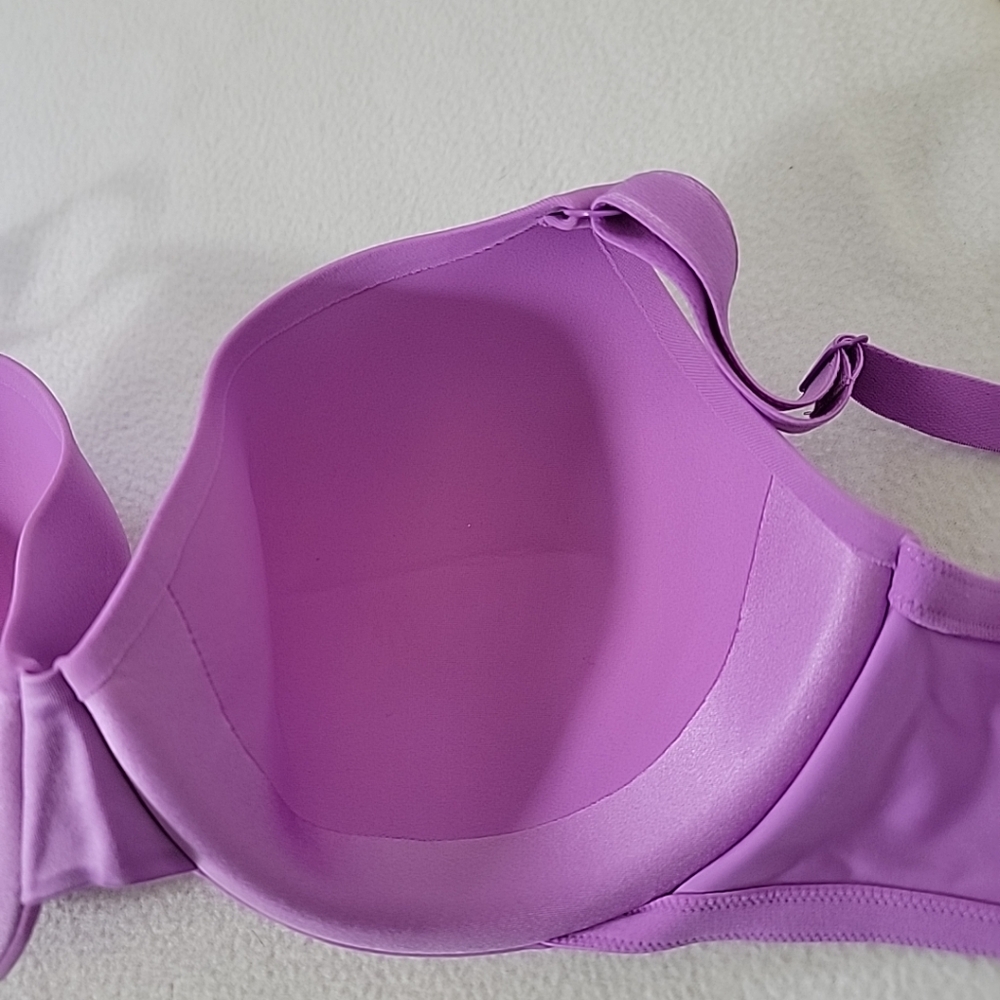 Warners Purple Underwire T-Shirt Bra, 36D - Picture 7 of 9